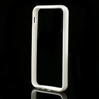 Baltas klasikinis Apple iPhone SE (5, 5s) rėmelis - kraštų apvadas (bamperis) / Priedai.lt