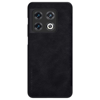 Greznais „Nillkin“ Qin sērijas ādas atvērams melns OnePlus 10 Pro | Vacins.lv
