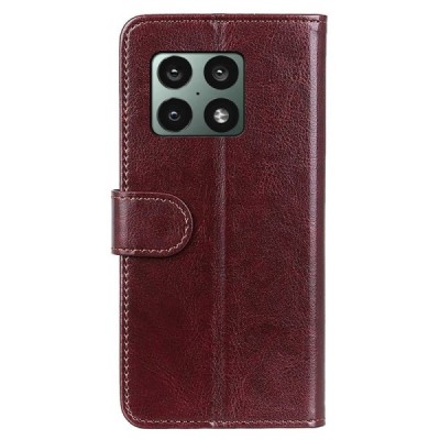 OnePlus 10 Pro atvēramais ādas brūns maciņš (maks) | Vacins.lv