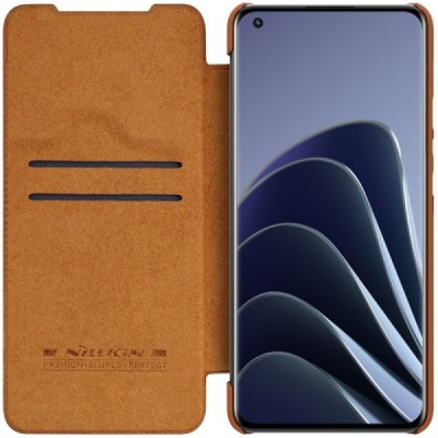 Greznais „Nillkin“ Qin sērijas ādas atvērams brūns Xiaomi 12 (Xiaomi 12X) | Vacins.lv