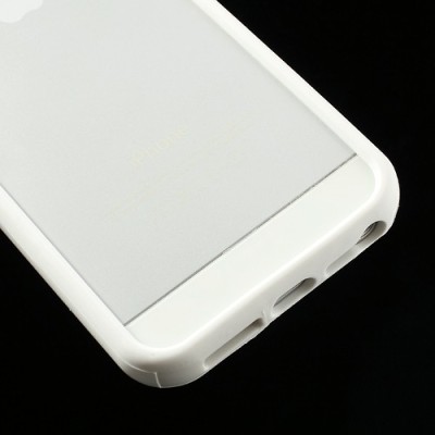 Baltas klasikinis Apple iPhone SE (5, 5s) rėmelis - kraštų apvadas (bamperis) / Priedai.lt