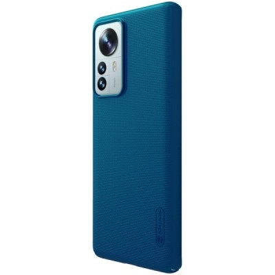 Nillkin Frosted Shield Xiaomi 12 Pro mėlynas plastikinis dėklas | Priedai.lt