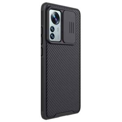 Xiaomi 12 Pro „Nillkin“ CamShield juodas dėklas, nugarėlė su kameros apsauga | Priedai.lt