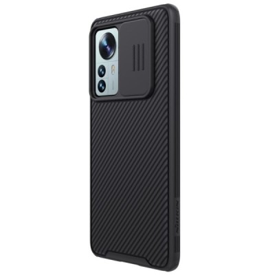 Xiaomi 12 Pro „Nillkin“ CamShield juodas dėklas, nugarėlė su kameros apsauga | Priedai.lt