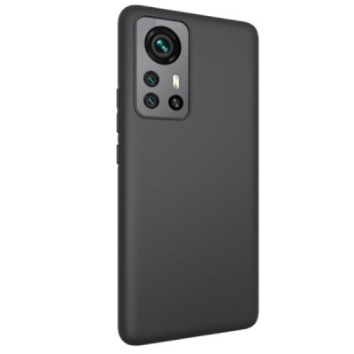 Xiaomi 12 Pro kieto silikono TPU juodas dėklas - nugarėlė | Priedai.lt