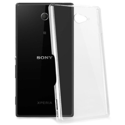 Sony Xperia M2 plastikinis skaidrus (permatomas) dėklas - nugarėlė / Priedai.lt