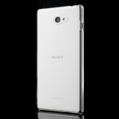 Sony Xperia M2 plastikinis skaidrus (permatomas) dėklas - nugarėlė / Priedai.lt
