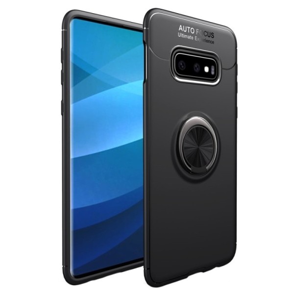 „Ring“ Kickstand (TPU) apvalks - melns (Galaxy S10e)