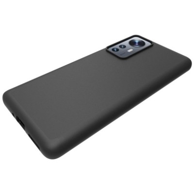 Xiaomi 12 (Xiaomi 12X) cieta silikona (TPU) melns apvalks | vacins.lv