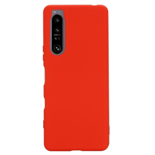 „Shell“ cieta silikona (TPU) apvalks - sarkans (Xperia 1 IV)
