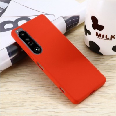 Sony Xperia 1 IV „Shell“ cieta silikona (TPU) sarkans apvalks | vacins.lv