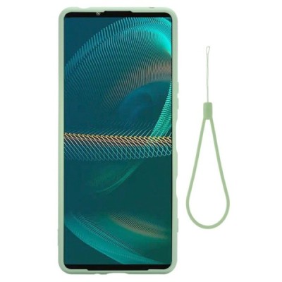 Sony Xperia 1 IV „Shell“ cieta silikona (TPU) zaļš apvalks | Vacins.lv