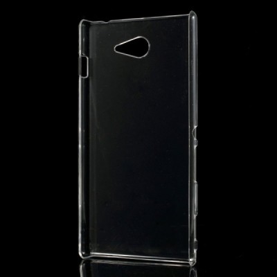 Sony Xperia M2 plastikinis skaidrus (permatomas) dėklas - nugarėlė / Priedai.lt