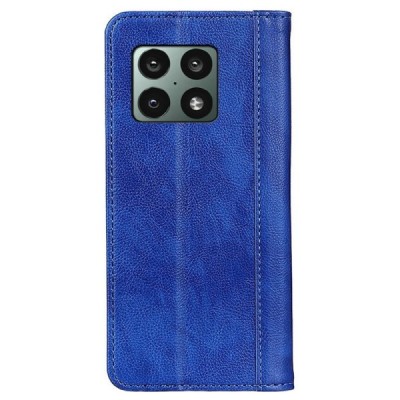 OnePlus 10 Pro zils ādas atvērams maciņš ar magnetu | Vacins.lv