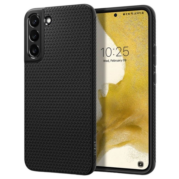 „Spigen“ Liquid Air dėklas - juodas (Galaxy S22 5G)