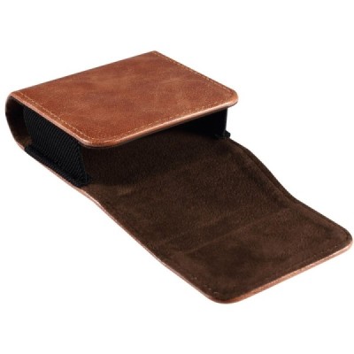 Universalus „Belt Clip“ rudas odinis dėklas prie diržo (S dydis) | Priedai.lt