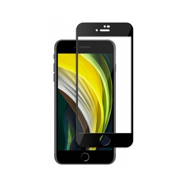 „Guardian“ Tempered Glass ekrāna aizsargstikls 0.26 mm - melns (iPhone 7 / 8 / SE 2020 / SE 2022)
