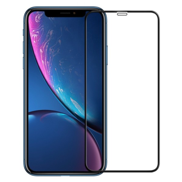 „Guardian“ Tempered Glass ekrāna aizsargstikls 0.26 mm - melns (iPhone Xr / 11)
