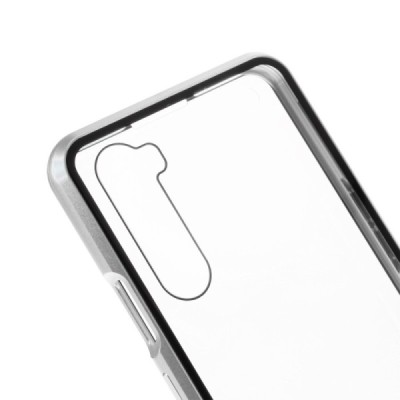 OnePlus Nord sudrabs (caurspīdīgs) Frame magnētiskais plastmasas apvalks | Vacins.lv