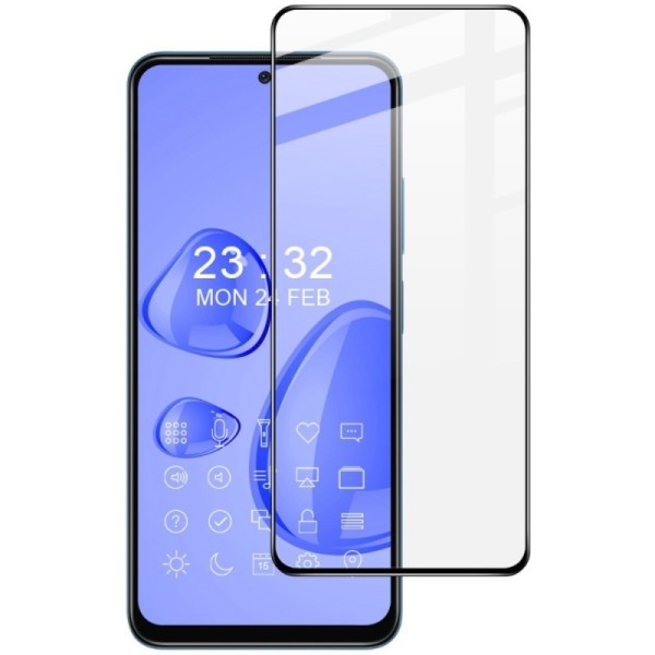 „Imak“ Tempered Glass pilnai dengiantis apsauginis ekrano stiklas 0.2 mm - juodas (Poco M4 Pro 4G)