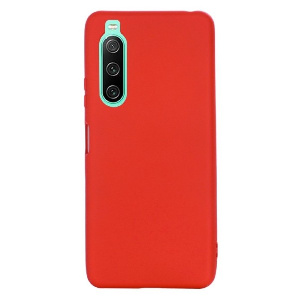 „Shell“ cieta silikona (TPU) apvalks - sarkans (Xperia 10 IV)