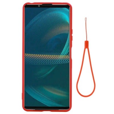 Sony Xperia 10 IV „Shell“ cieta silikona (TPU) sarkans apvalks | vacins.lv