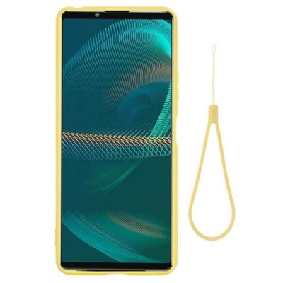 Sony Xperia 10 IV „Shell“ cieta silikona (TPU) dzeltens apvalks | vacins.lv