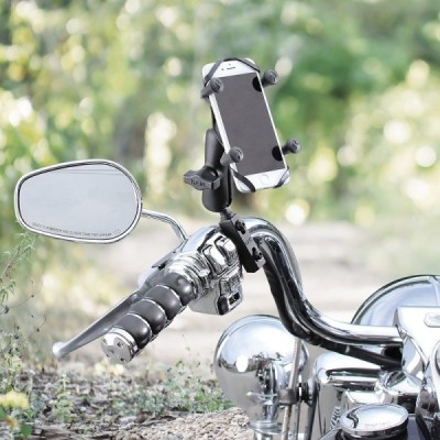 „RAM Mounts“ X-Grip telefona turētājs motociklam (piestiprina pie bremzēm/sajūga) | Vacins.lv