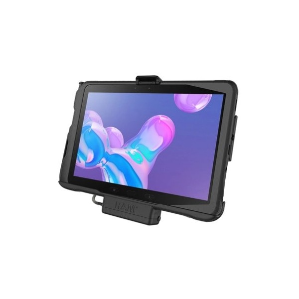 „RAM Mounts" EZ-Roll' sieninė planšetės įkrovimo stotelė - juodas (Galaxy Tab Active Pro)