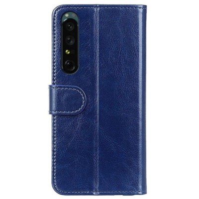 Sony Xperia 1 IV atvēramais ādas zils maciņš (maks) | Vacins.lv