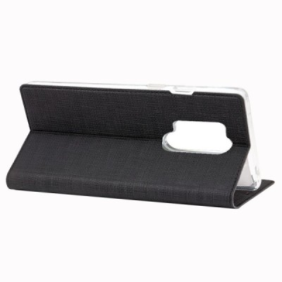 OnePlus 8 Pro „Vili“ atvērams melns ādas maciņš | Vacins.lv