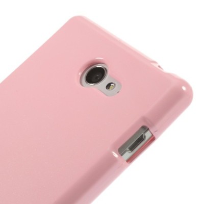 Sony Xperia M2 D2303 Mercury rožinis kieto silikono tpu dėklas - nugarėlė / Priedai.lt