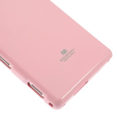 Sony Xperia M2 D2303 Mercury rožinis kieto silikono tpu dėklas - nugarėlė / Priedai.lt