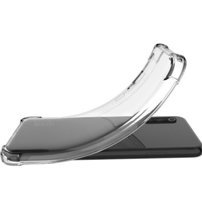 Sony Xperia 10 IV Imak pastiprinātas aizsardzības cieta silikona (TPU) dzidrs vāciņš + ekrāna aizsargplēve | Vacins.lv