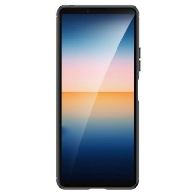 Sony Xperia 10 IV „Carbon“ cieta silikona (TPU) melns apvalks | vacins.lv