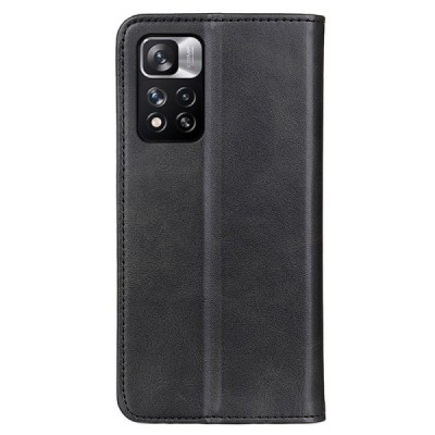 Xiaomi Redmi Note 11 Pro+ „Split“ sērijas melns atvērams maciņš, maks | Vacins.lv