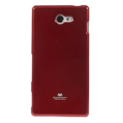 Sony Xperia M2 D2303 Mercury sarkans cieta silikona (TPU) futrālis / Vacins.lv