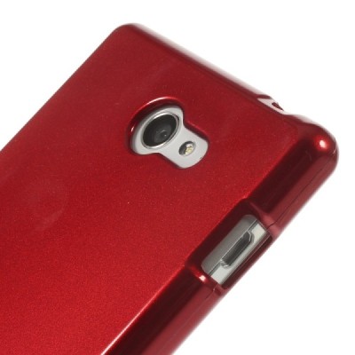 Sony Xperia M2 D2303 Mercury sarkans cieta silikona (TPU) futrālis / Vacins.lv