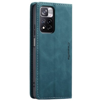 Xiaomi Redmi Note 11 Pro+ CaseMe Retro solidus atverčiamas žalias odinis dėklas - knygutė | Priedai.lt