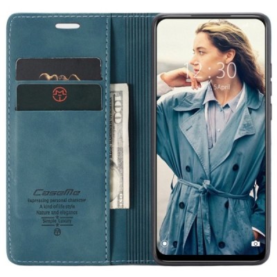 Xiaomi Redmi Note 11 Pro+ CaseMe Retro solidus atverčiamas žalias odinis dėklas - knygutė | Priedai.lt