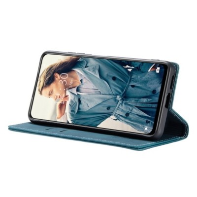 Xiaomi Redmi Note 11 Pro+ CaseMe Retro solidus atverčiamas žalias odinis dėklas - knygutė | Priedai.lt