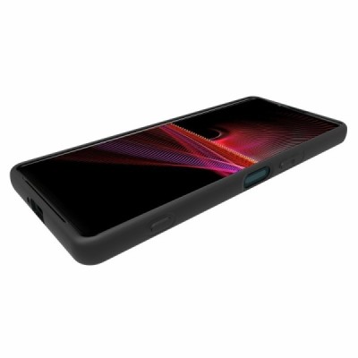 Sony Xperia 1 IV cieta silikona (TPU) melns apvalks | vacins.lv