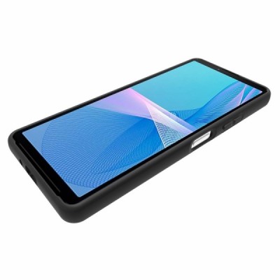 Sony Xperia 10 IV cieta silikona (TPU) melns apvalks | vacins.lv