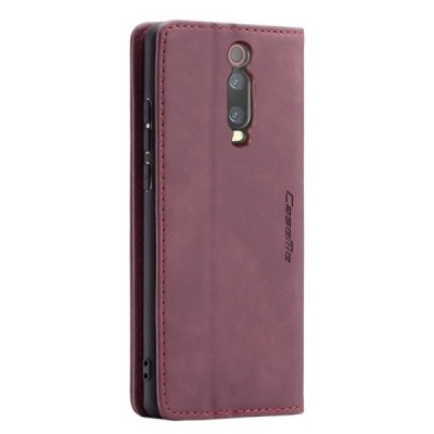 Xiaomi Mi 9T (Mi 9T Pro) CaseMe Retro solīds atvēramais ādas bordo maciņš - maks | Vacins.lv
