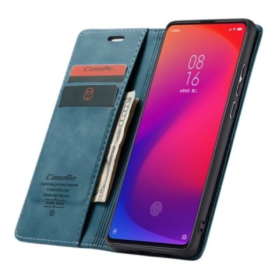 Xiaomi Mi 9T (Mi 9T Pro) CaseMe Retro solīds atvēramais ādas zaļš maciņš - maks | Vacins.lv