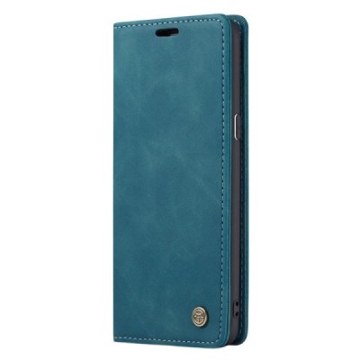 Samsung Galaxy S9+ (G965) CaseMe Retro solidus atverčiamas žalias odinis dėklas - knygutė | Priedai.lt