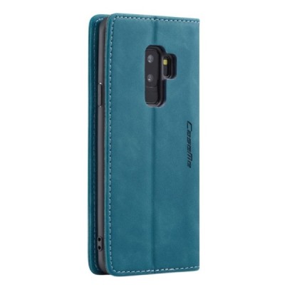 Samsung Galaxy S9+ (G965) CaseMe Retro solidus atverčiamas žalias odinis dėklas - knygutė | Priedai.lt