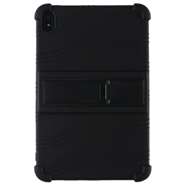 „Shell“ Kickstand pastiprinātas aizsardzības cieta silikona (TPU) apvalks - melns (Nokia T20)