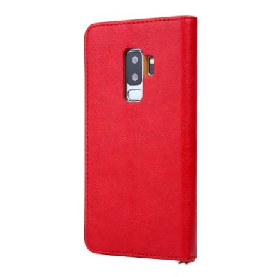 Samsung Galaxy S9+ (G965) CMAI2 ādas atvēramais sarkans maciņš (maks) | Vacins.lv