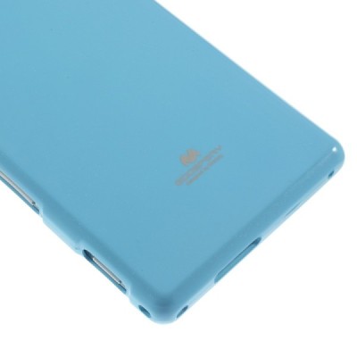 Sony Xperia M2 D2303 Mercury šviesiai mėlynas kieto silikono tpu dėklas - nugarėlė / Priedai.lt